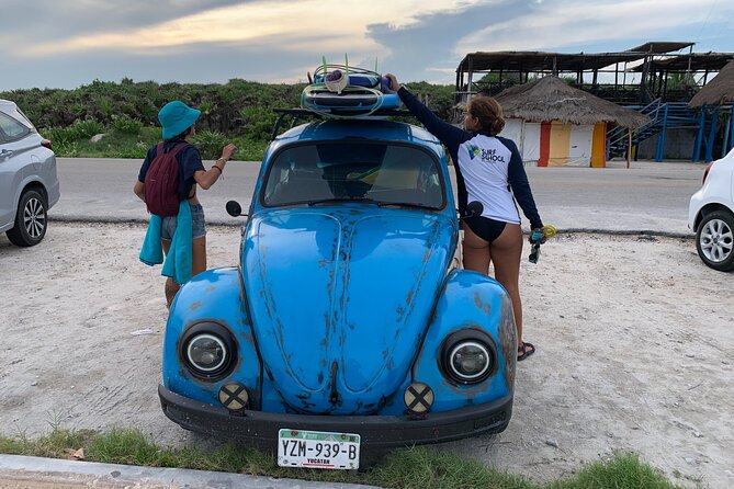 Surf Lesson in Cozumel - A snack, a drink, and the ride back