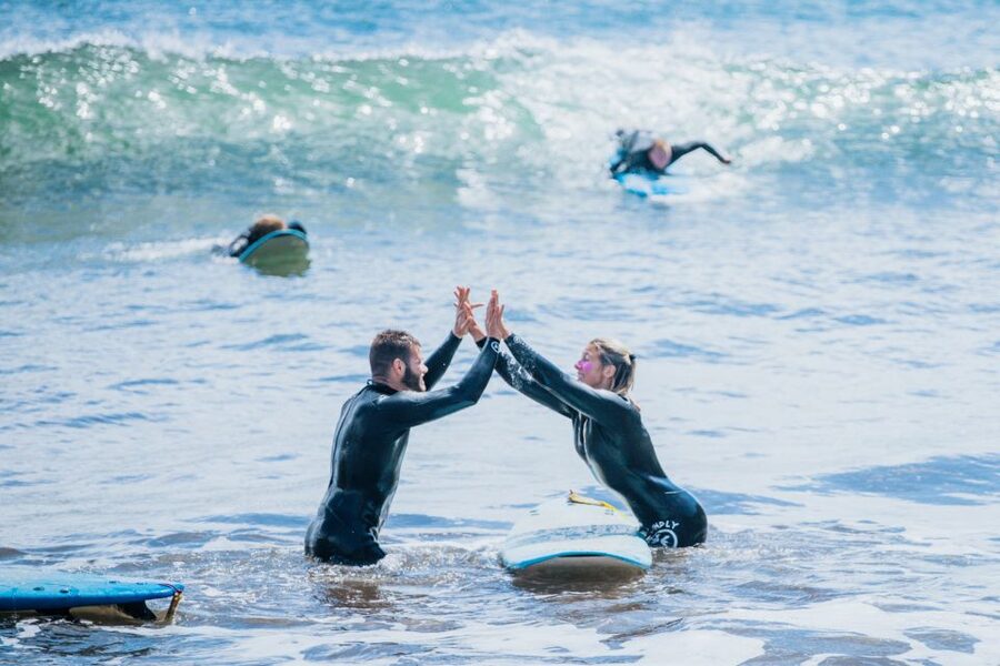 Surf lesson in Madeira - The setting near Porto da Cruz