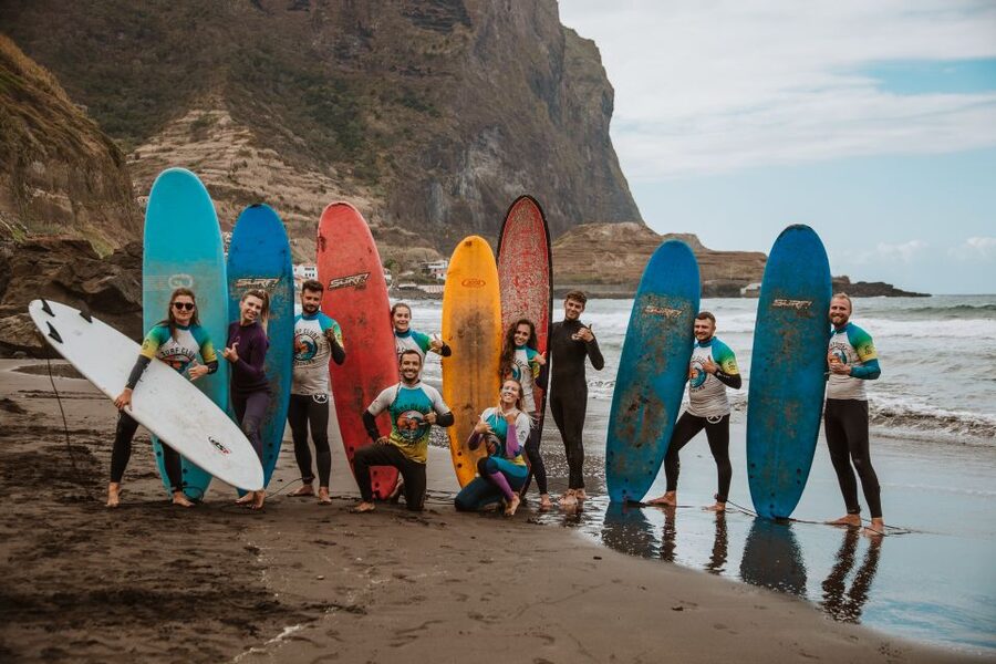 Surf lesson in Madeira - From Jardim Santa Luzia to Porto da Cruz