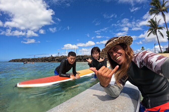 Surf Lessons get your Social Media video & photos you Surfing HI. - Meeting at Pau Hana Sailing in Honolulu