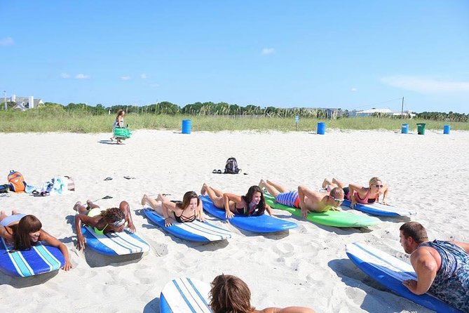 Surf Lessons in Myrtle Beach, South Carolina - The first 15 to 20 minutes: learning on dry land