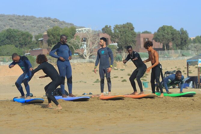 Surf Lessons in Taghazout | Learn to Surf in Morocco - Beach warm-up, safety, and the pop-up