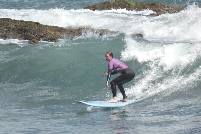 Surf Lessons Tailored to Your Skill Level in Madeira - Wetsuits, boards, and the dry-land lesson