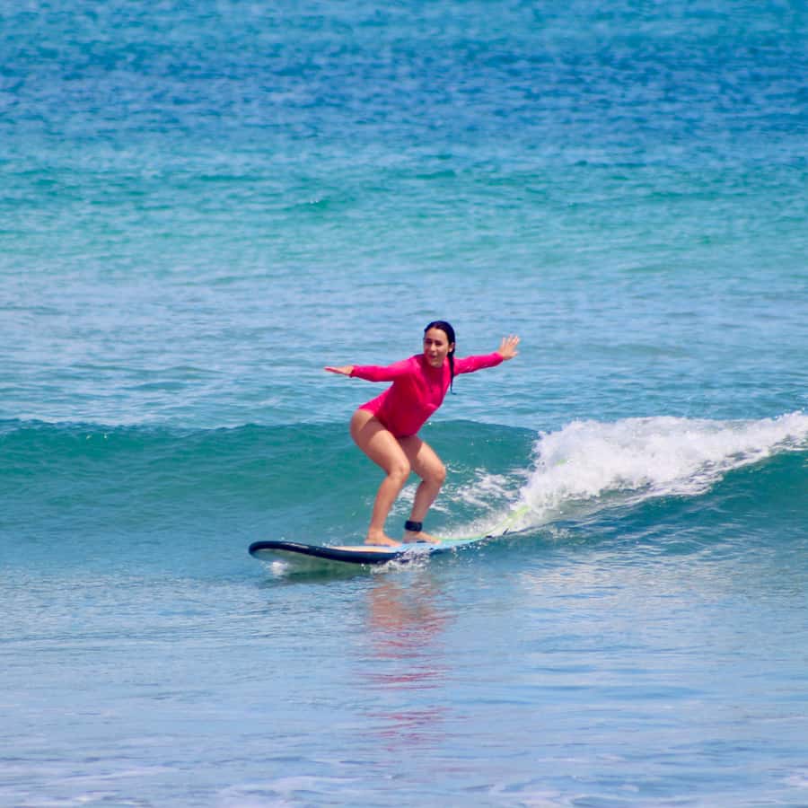 Surfing Class for Beginners Legian Beach Bali - The part beginners care about: standing up