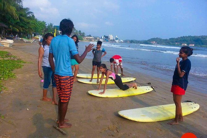 Surfing Lessons at Unawatuna - Private instruction instead of a large class