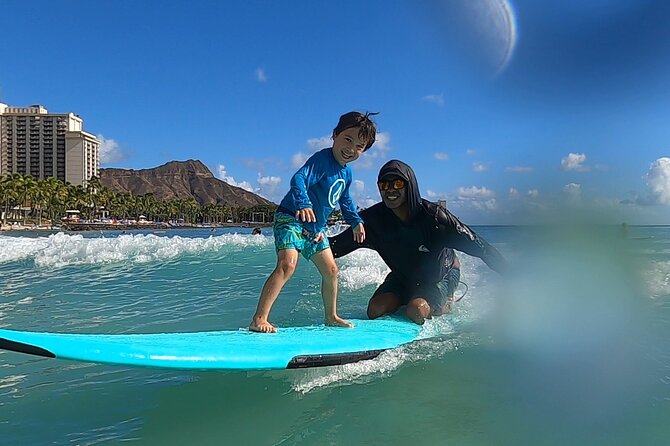 Surfing Lessons in Waikiki - Starting at Kuhio Beach in central Waikiki