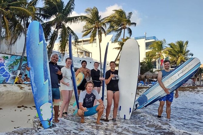 Surfing Lessons - Learn To Surf In Playa del Carmen - Starting at Fusion Beach in central Playa del Carmen
