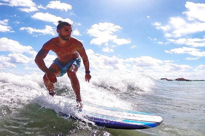 Surfing Lessons - Learn To Surf In Playa del Carmen - The first lesson happens on dry land