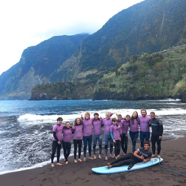 Surfing Lessons With Amazing Instructors in Madeira Island - Wetsuit, equipment, and the first land lesson