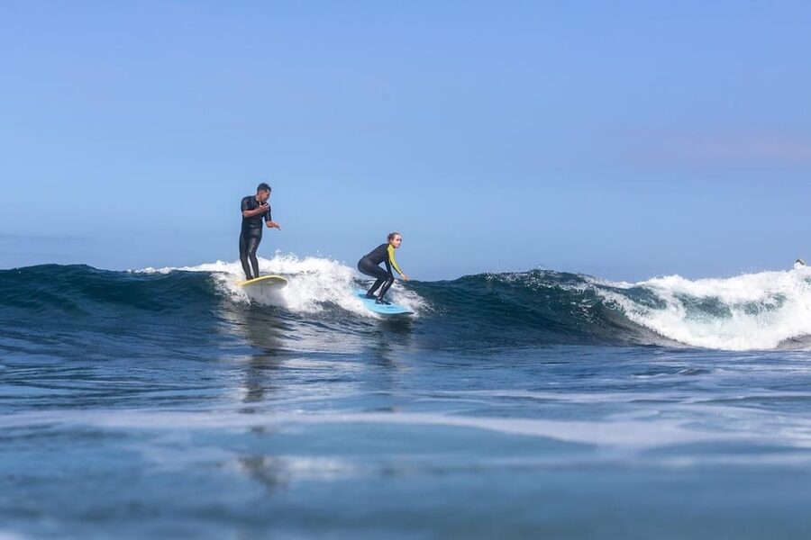 Tenerife: Surf Lesson at Playa de Las Americas - The Practical Feel of a Group of Five