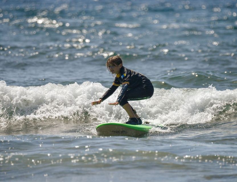 Tenerife: Surfing Lesson for Kids in Las Americas - A first wave at Playa de Las Americas