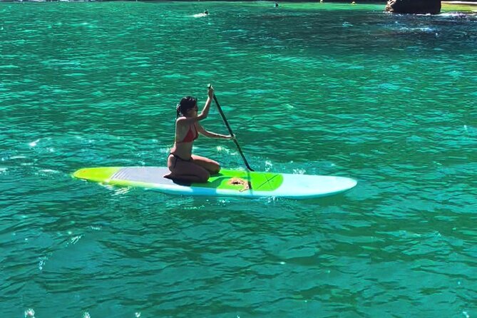 Tour Isla de la Roqueta Stand up paddle Acapulco - Paddling the 20 minutes to Isla La Roqueta
