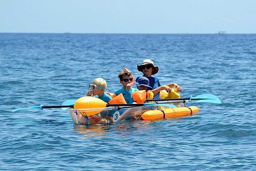 Transparent kayak and stand up paddle rental - Why Amed makes the setting worthwhile