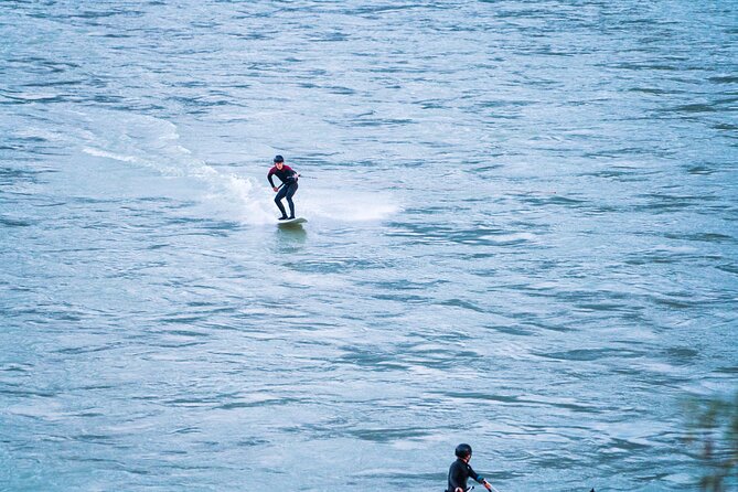 UP STREAM SURFING - The new way of surfing a river - Safety gear and the extra €10 rental