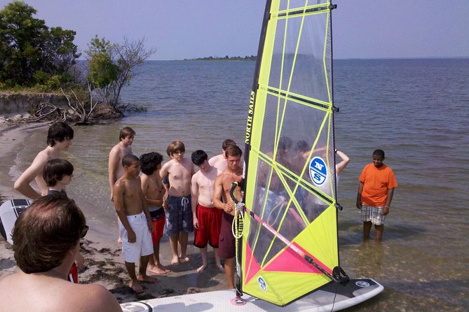 Windsurfing Lesson on Rehoboth Bay - Land instruction before you touch the water