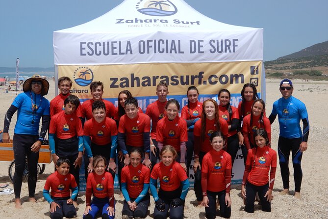 Zahara Surf International School School - Warm-up games before you touch the waves